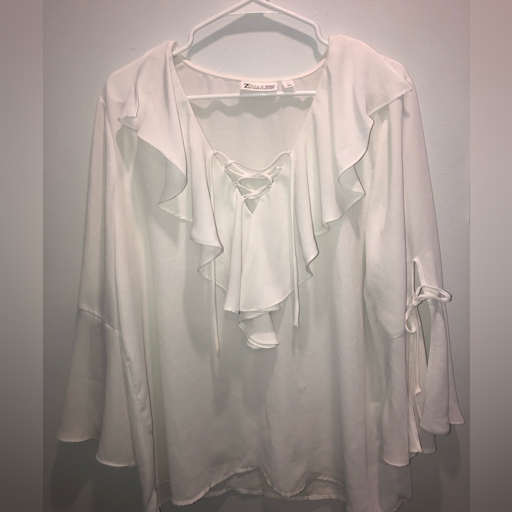 7th Avenue New York Company white blouse